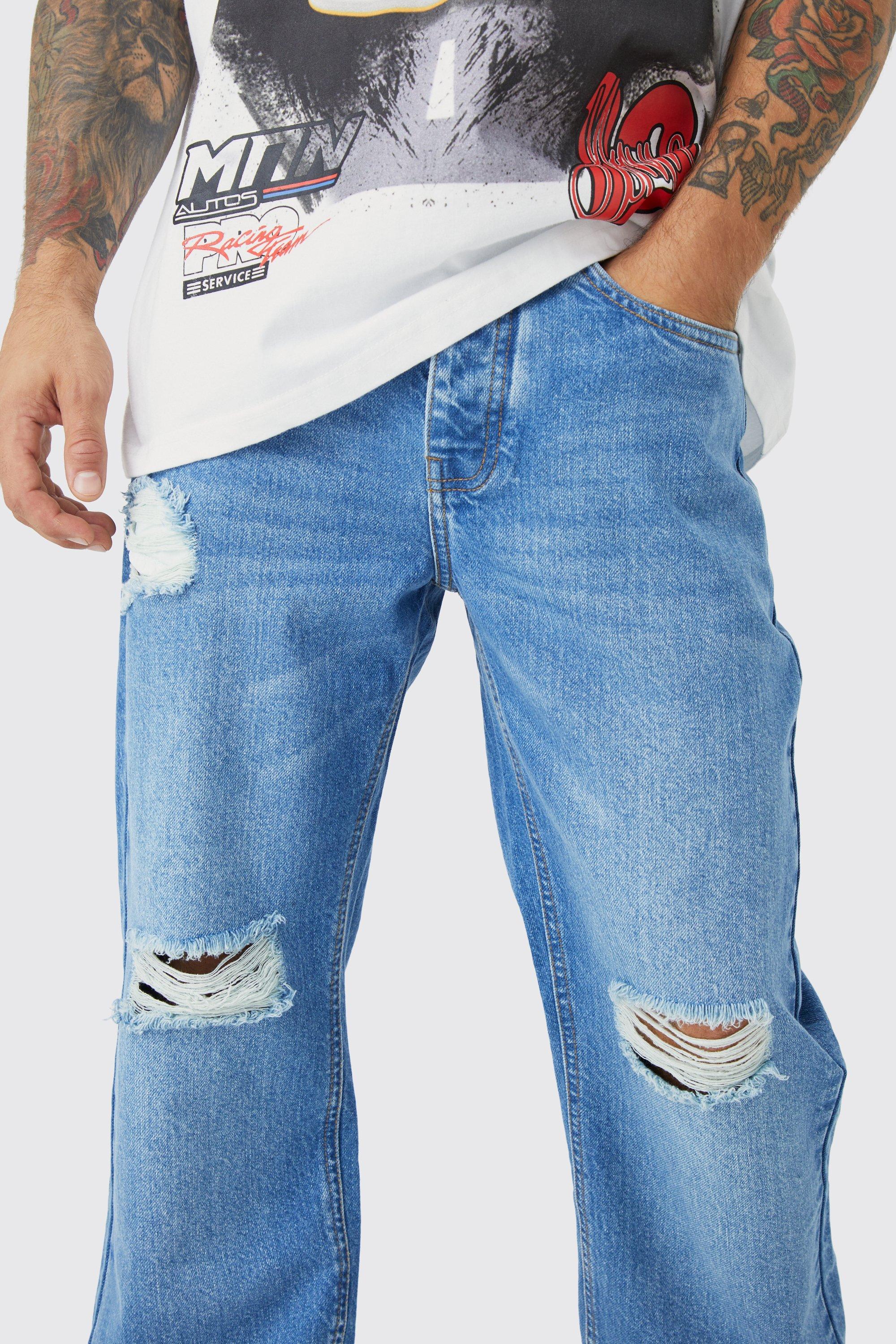 Ripped store skater jeans